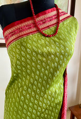 ALEKHIKA — LEAF GREEN SAMBALPURI WITH BANDHA CONTRASTS