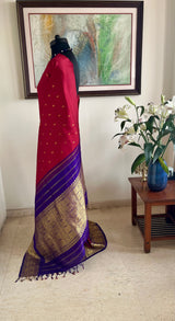 KAVINYA — CLASSIC KANJIVARAM WITH FLORAL ZARI AANCHAL