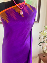 ESHITA – PURPLE KANJIVARAM WITH TEMPLE MOTIF BORDERS