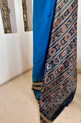 PRIYAMVADA — BLUE KHANDUA SILK ROOTED IN ODISHA’S TRADITION