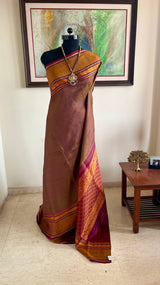 ISHANIYA – KANJIVARAM SILK WITH PEACOCK AND ELEPHANT MOTIFS
