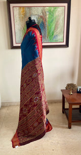 SWAYANSHREE – RARE KHANDUA WITH BANDHA AND TEMPLE MOTIFS