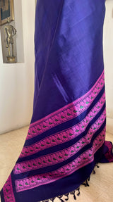 DEYONA – NAVY BLUE KANJIVARAM WITH PEACOCK MOTIFS