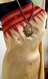 BHAVIRA – A CLASSIC KHANDUA SILK WITH BANDHA AANCHAL