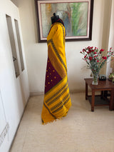 SOMAJA — CHOCOLATE BROWN KANJIVARAM WITH RUDRAKSHA DETAILS