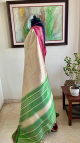 BRINDHA – TWO IN ONE KORVAI VELDHARI KANJIVARAM SILK