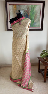 VAIJAYANTI – A MAGENTA KANJIVARAM SILK WITH BEAUTIFULLY WOVEN TRADITIONAL MOTIFS