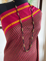 ILAMATHI – A CONTEMPORARY KANJIVARAM SILK WITH COLOURFUL CHECKS AND CONTRASTS