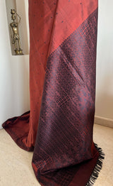 DHARIJA – A VINTAGE KANJIVARAM WITH EXQUISITE FLORAL AND GEOMETRIC WEAVING
