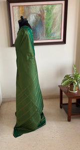 INCHARA – A KANJIVARAM SILK IN HARMONIOUS GREENS AND GOLD
