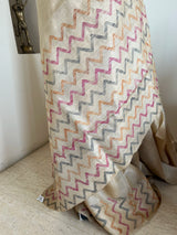 MANNA – SOFT TUSSAR SILK WITH DISTINCTIVE ZIGZAG WEAVING