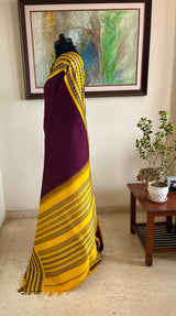 NIHITA – KORVAI KANJIVARAM WITH BOLD RUDRAKSHA BORDERS