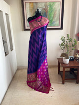 UJALA – CONTEMPORARY PATOLA WITH VIBRANT IKKAT DETAILS
