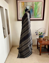 SUBHITA – BLACK SAMBALPURI IKAT WITH FLORAL BANDHA MAGIC