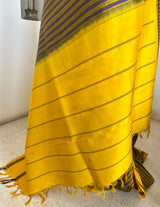 PRAMAYI – GREENISH GOLD KANJIVARAM WITH RUDRAKSHA BORDER