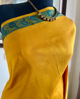 MAITREIKA – MUSTARD KANJIVARAM WITH AN ABUNDANT FLORAL AANCHAL