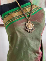 MRIDUSHI – SHOT GREEN PAITHANI WITH NARALI BORDER