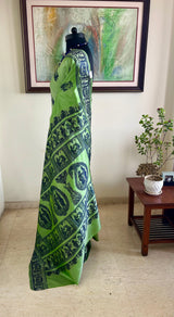 PRAMITA – PISTACHIO GREEN BALUCHARI WITH STORYTELLING WEAVES