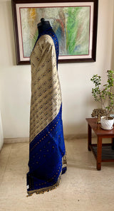 PRABHRTI – GREY ASSAM SILK WITH FLORAL WEAVES