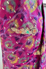 UDIPTI- RANGKAT BANARASI WITH FLOWING IKKAT AND ZARI FLORALS