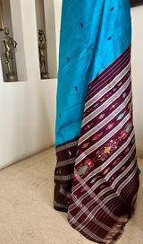 MRINIKA – VINTAGE BERHAMPURI WITH A STUNNING BANDHA AANCHAL