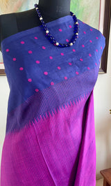 DEVAHUTI – MAGENTA KANJIVARAM WITH LAYERED NAVY BORDER