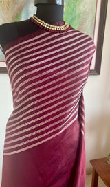 ANVITA — AN UNUSUAL KANJIVARAM SILK IN COFFEE MAROON