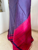 KANTHIKA- DEEP MAUVE AND PINK KORVAI KANJIVARAM SAREE
