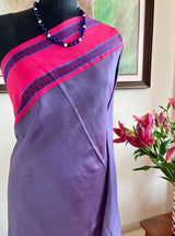 KANTHIKA- DEEP MAUVE AND PINK KORVAI KANJIVARAM SAREE