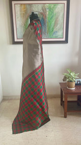 VAYRA — A KANJIVARAM OF CHECKS AND SCATTERED PEACOCKS