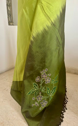 IRAVYA – LIGHTWEIGHT KANJIVARAM WITH FLORAL EMBROIDERY