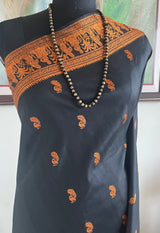 GEETALI – BLACK BALUCHARI WITH MYTHOLOGICAL NARRATIVE WEAVES