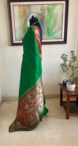 RUPANJANA – PAITHANI WITH MOR KUNDA AANCHAL AND NARALI BORDER