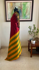 AJAYA — A KANJIVARAM SILK FRAMED BY TEMPLES AND COLOUR