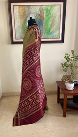 SAMATA – BEIGE KHANDUA SILK WITH PASAPALI & BANDHA DETAILS