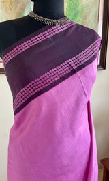 SNEHASHREE – PINK KORVAI KANJIVARAM WITH PAISLEYS AND THAZHAMPU
