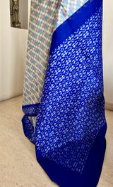 SERA – DIAMOND-WOVEN PUTAPAKKA IKKAT WITH VIBRANT AANCHAL