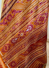 RUPALIKA – BEIGE AND BROWN KHANDUA TUSSAR WITH BANDHA AANCHAL