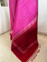 KAARUNYA – PINK KANJIVARAM SAREE WITH SILVER ZARI FLORALS