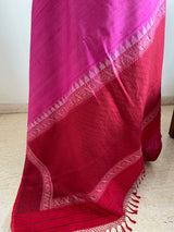 KAARUNYA – PINK KANJIVARAM SAREE WITH SILVER ZARI FLORALS