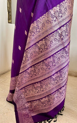 RANJITA – PURPLE KANJIVARAM WITH DIAMOND THREAD MOTIFS