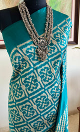 AVISHA - CONTEMPORARY IKKAT WITH FLORAL GEOMETRIC MOTIFS