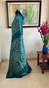 AVISHA - CONTEMPORARY IKKAT WITH FLORAL GEOMETRIC MOTIFS