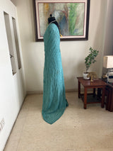 NOURA – PALE BLUE GEORGETTE SAREE WITH SEQUINS AND EMBROIDERY