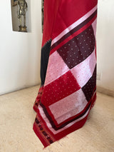 PRASHMITA- BOLD POCHAMPALLY IKAT STATEMENT SILK