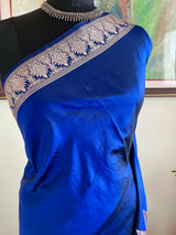 HEMANI- KANJIVARAM SILK IN DEEP BLUE WITH ANTIQUE ZARI