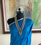MADHUSMITA - VINTAGE BOMKAI SILK WITH RUDRAKSHA AND TEMPLE MOTIF BORDER