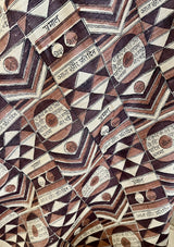 IRAAYA- UNIQUE BEIGE TUSSAR SILK WITH DROPLET AND SCRIPT MOTIFS