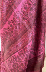 MIRAYA- LIGHTWEIGHT PINK FLORAL PRINT SILK SAREE WITH ELEGANCE