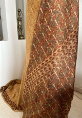 REYONA- ELEGANT BEIGE SILK SAREE WITH UNIQUE MOTIFS